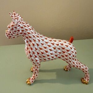 Herend Boxer in rust